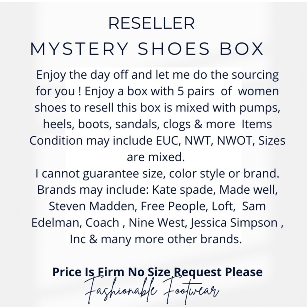 OH So JAZZY 4 Shoes Reseller Mystery Box. - Picture 2 of 8
